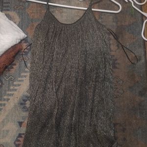 Sexy Black & Gold Sparkle Mini Dress